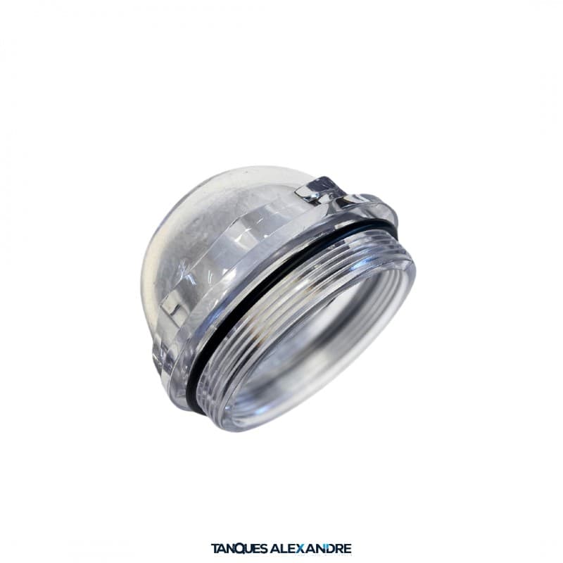 Visor acrílico para tanque limpa fossa