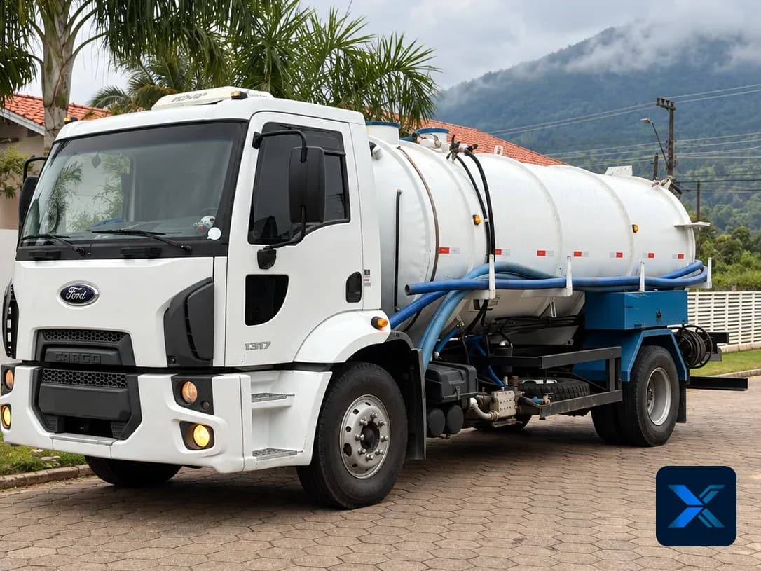 Ford Cargo 1317 com equipamento combinado